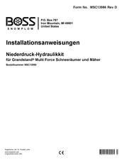 Boss Snowplow Grandstand MSC13950 Installationsanweisungen