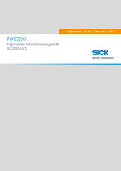SICK FWE200 Ergänzung Zur Betriebsanleitung