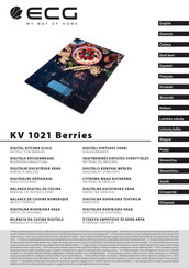ECG KV 1021 Berries Bedienungsanleitung