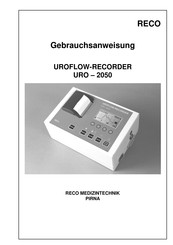 RECO UROFLOW-RECORDER URO-2050 Gebrauchsanweisung