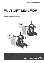 Grundfos Multilift MDV Montage- Und Betriebsanleitung