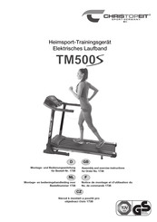 Christopeit Sport TM 500s Montage- Und Bedienungsanleitung
