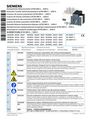 Siemens 3KC8450 - 0FA22 - 0GA3 Bedienungsanleitung