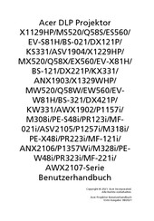 Acer X1329WHP Serie Benutzerhandbuch