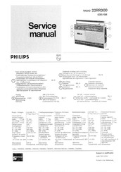 Philips 22RR300 Serviceanleitung