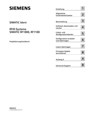 Siemens SIMATIC RF1100 Projektierungshandbuch