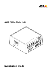 Axis F9114 Bedienungsanleitung