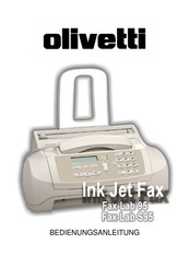 Olivetti Fax-Lab 95 Bedienungsanleitung