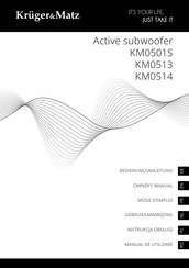Kruger & Matz KM0501S Bedienungsanleitung