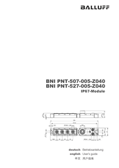 Balluff BNI PNT-507-005-Z040 Betriebsanleitung