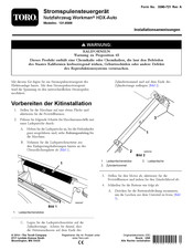 Toro Workman HDX-Auto Installationsanweisungen