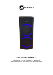 N-Gear Let's Go Party Speaker 72 Benutzerhandbuch