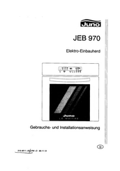 JUNO JEB 970 Gebrauchs- Und Installationsanweisung