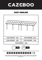 CAZEBOO KLEO 1000L300 Montageanleitung