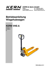 KERN VHE-A Serie Betriebsanleitung