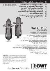 BWT E1 3/4 - 1 Bedienungsanleitung