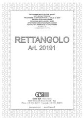 Gessi RETTANGOLO Montageanleitung