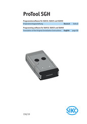 Siko SGH10 Originalmontageanleitung
