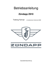 Zundapp Z810 Betriebsanleitung