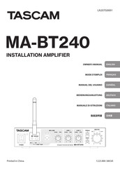 Tascam MA-BT240 Bedienungsanleitung