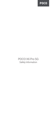 POCO X6 Pro 5G Bedienungsanleitung