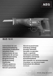 AEG BUS 18 X Gebrauchsanleitung