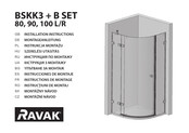 RAVAK BSKK3 + B SET 90 L/R Montageanleitung