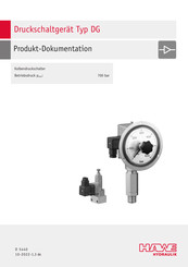 HAWE Hydraulik DG 1 Produktdokumentation