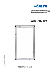 Wohler BC 600 Bedienungsanleitung