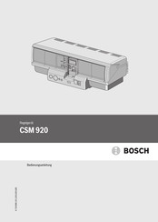 Bosch CSM 920 Bedienungsanleitung