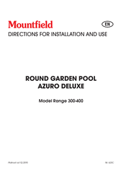 Mountfield AZURO DE LUXE 401 Aufbau- Und Gebrauchsanleitung