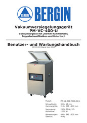 Bergin PM-VC-400-T200-2S-U Benutzer- Und Wartungshandbuch