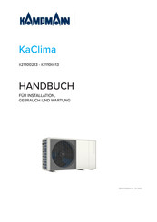 Kampmann KaClima 821100213 Installation, Gebrauch Und Wartung