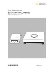 Sartorius CC30002 Sicherheitshinweise, Aufstell- Und Betriebsanleitung