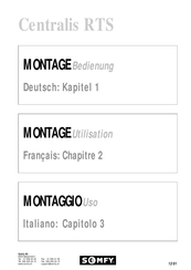 SOMFY inteo Centralis Indoor RTS Montage, Bedienung
