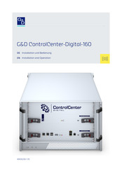 G&D ControlCenter-Digital-160 Installation Und Bedienung