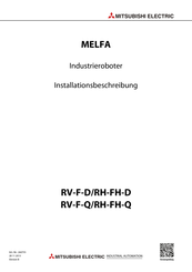 Mitsubishi Electric MELFA RV-F-Q Installationsanleitung