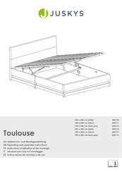 Juskys Toulouse 300173 Gebrauchs- Und Montageanleitung