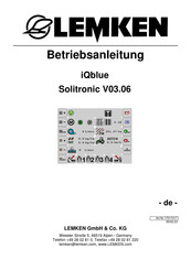 LEMKEN iQblue Solitronic V03.06 Betriebsanleitung