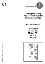 IFM Electronic AC2565 Montageanleitung