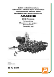 Amazone DMC Primera Betriebsanleitung