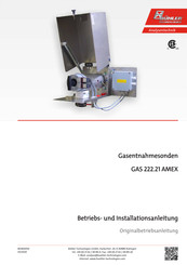 Bühler technologies GAS 222.21 AMEX Betriebs Und Installationsanleitung