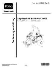 Toro Sand Pro 2040Z Betriebsanleitung
