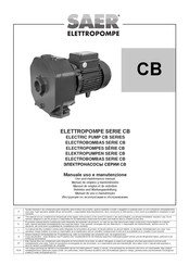 SAER Elettropompe CB 60 Betriebs- Und Wartungsanleitung