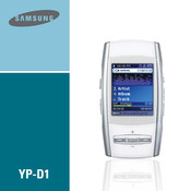 Samsung YP-D1 Bedienungsanleitung