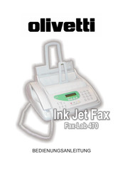 Olivetti Fax-Lab 470 Bedienungsanleitung