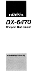 Onkyo DX-6470 Bedienungsanleitung