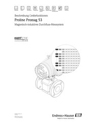 Endress+Hauser Proline Promag 53 Beschreibung Gerätefunktionen