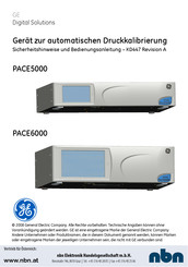 GE PACE6000 Sicherheitshinweise Und Bedienungsanleitung