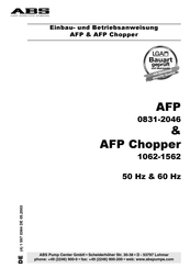 ABS 1062-1562 Einbau- Und Betriebsanweisung
